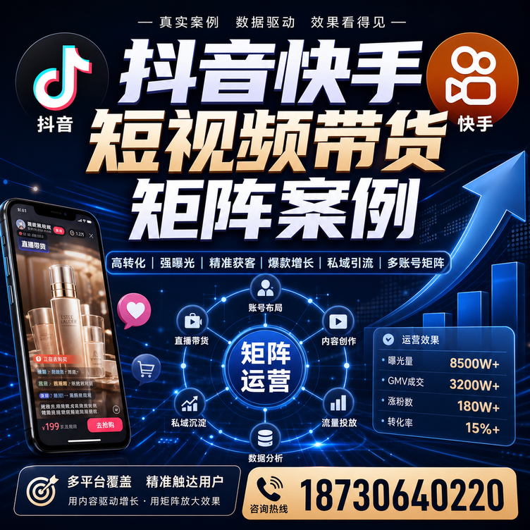 湖州短视频带货团队多平台矩阵自动分发案例